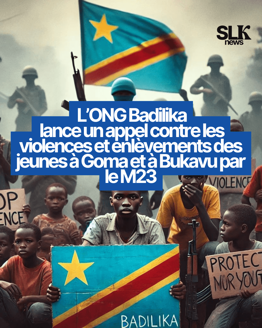 L’ONG Badilika lance un appel contre les violences et enlèvements des jeunes à Goma et à Bukavu par le M23