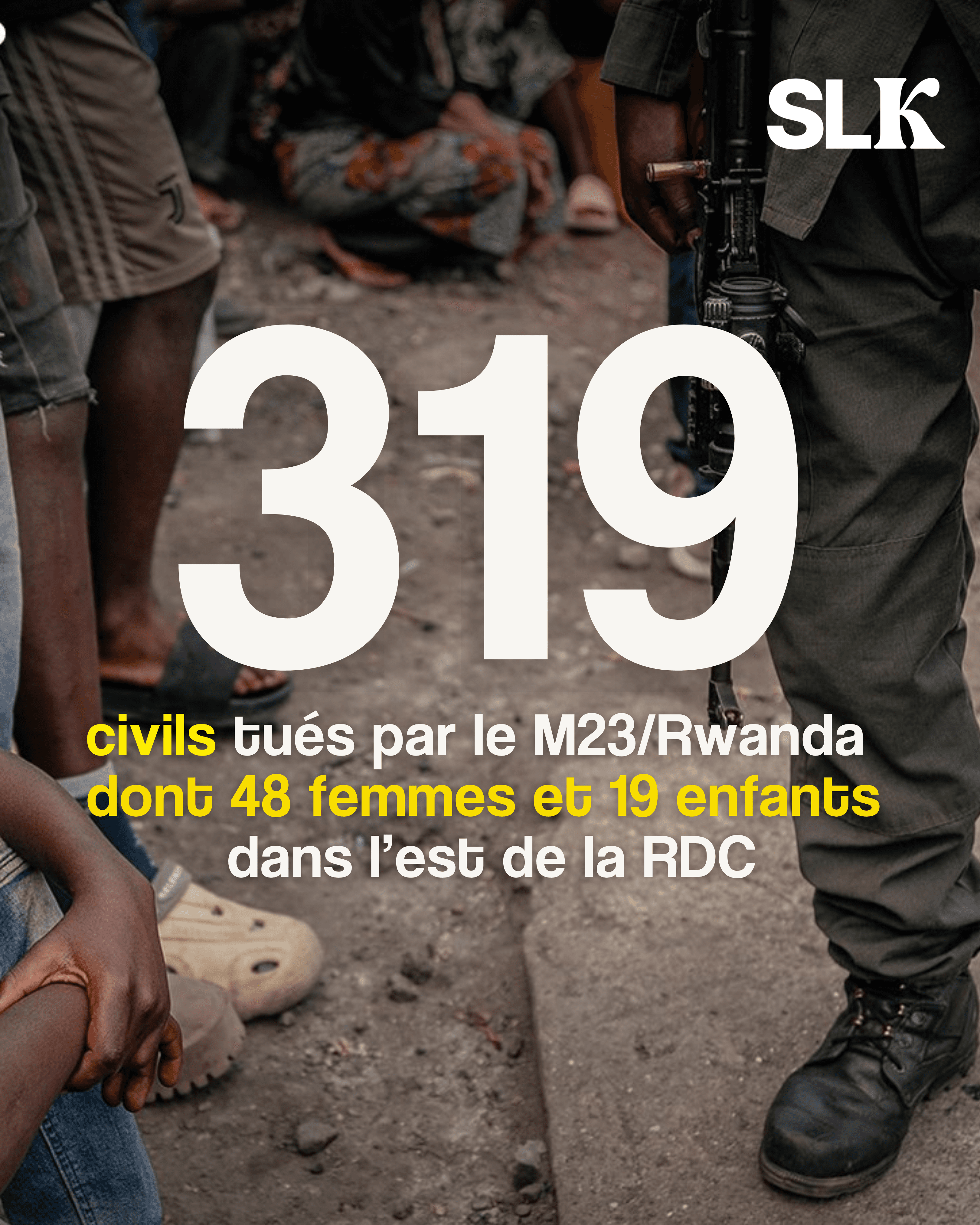 319 civils ont été tués par le M23 soutenu par le Rwanda dans le territoire du Rutshuru