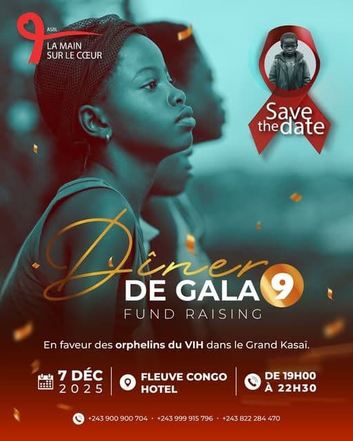 RDC : Dany Nyembwe organise une levée de fonds au profit des orphelins du VIH dans le Grand Kasaï